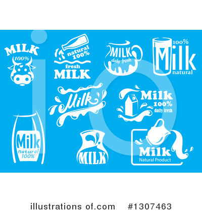 Royalty-Free (RF) Milk Clipart Illustration by Vector Tradition SM - Stock Sample #1307463