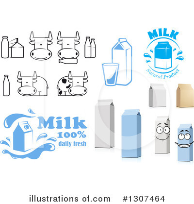 Royalty-Free (RF) Milk Clipart Illustration by Vector Tradition SM - Stock Sample #1307464