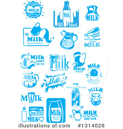 Royalty-Free (RF) Milk Clipart Illustration by Vector Tradition SM - Stock Sample #1314026