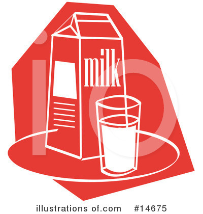 Royalty-Free (RF) Milk Clipart Illustration by Andy Nortnik - Stock Sample #14675