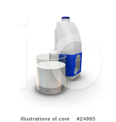 Royalty-Free (RF) Milk Clipart Illustration by KJ Pargeter - Stock Sample #24865
