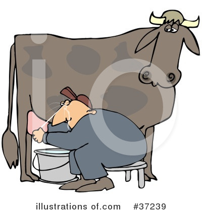 Royalty-Free (RF) Milk Clipart Illustration by djart - Stock Sample #37239