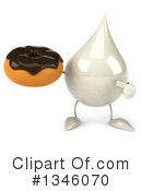 Milk Drop Character Clipart #1346070 by Julos