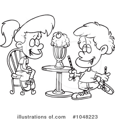 Royalty-Free (RF) Milkshake Clipart Illustration by toonaday - Stock Sample #1048223