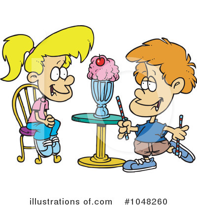 Royalty-Free (RF) Milkshake Clipart Illustration by toonaday - Stock Sample #1048260