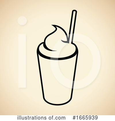Royalty-Free (RF) Milkshake Clipart Illustration by cidepix - Stock Sample #1665939