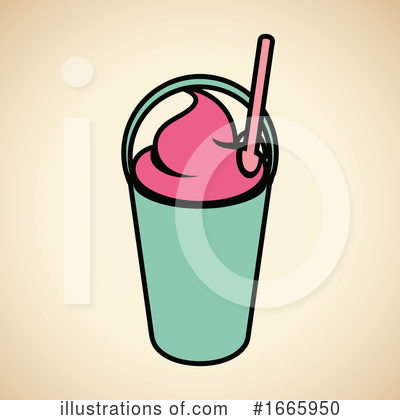 Royalty-Free (RF) Milkshake Clipart Illustration by cidepix - Stock Sample #1665950