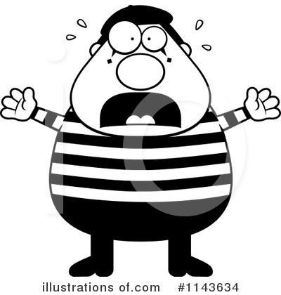 Royalty-Free (RF) Mime Clipart Illustration by Cory Thoman - Stock Sample #1143634