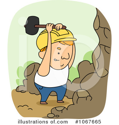Royalty-Free (RF) Miner Clipart Illustration by BNP Design Studio - Stock Sample #1067665