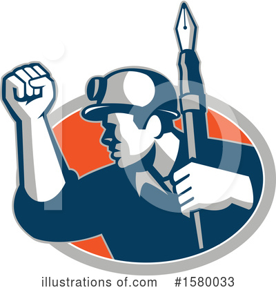 Royalty-Free (RF) Miner Clipart Illustration by patrimonio - Stock Sample #1580033