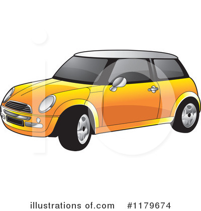 Royalty-Free (RF) Mini Cooper Clipart Illustration by Lal Perera - Stock Sample #1179674