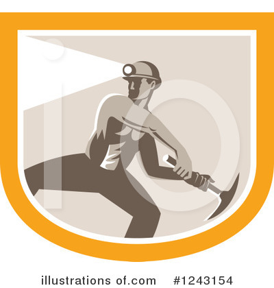 Royalty-Free (RF) Mining Clipart Illustration by patrimonio - Stock Sample #1243154