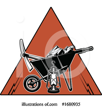 Wheelbarrow Clipart #1680935 by Vector Tradition SM