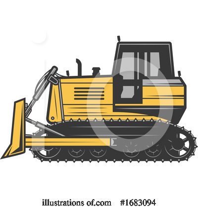 Tractor Clipart #1683094 by Vector Tradition SM