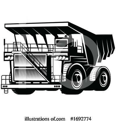Dump Truck Clipart #1692774 by Vector Tradition SM