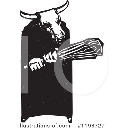 Royalty-Free (RF) Minotaur Clipart Illustration by xunantunich - Stock Sample #1198727