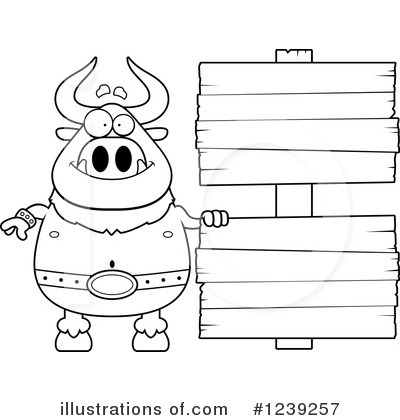 Royalty-Free (RF) Minotaur Clipart Illustration by Cory Thoman - Stock Sample #1239257