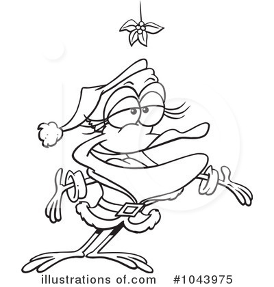 Royalty-Free (RF) Mistletoe Clipart Illustration by toonaday - Stock Sample #1043975