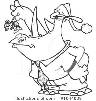 Royalty-Free (RF) Mistletoe Clipart Illustration by toonaday - Stock Sample #1044039