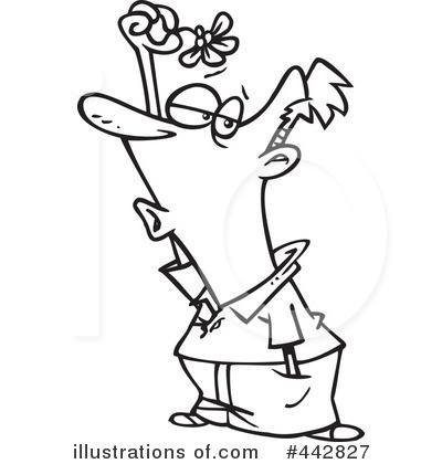 Royalty-Free (RF) Mistletoe Clipart Illustration by toonaday - Stock Sample #442827