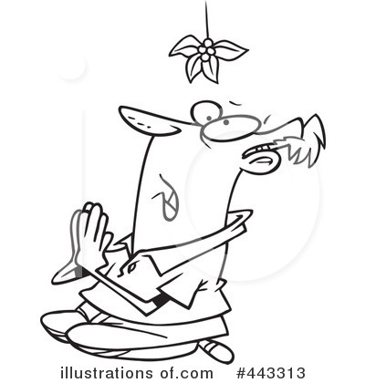 Royalty-Free (RF) Mistletoe Clipart Illustration by toonaday - Stock Sample #443313