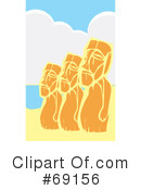 Moai Clipart #69156 by xunantunich
