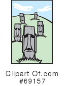 Moai Clipart #69157 by xunantunich