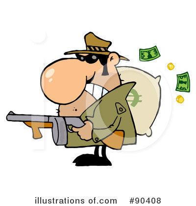 Bank Robber Clipart #90408 by Hit Toon