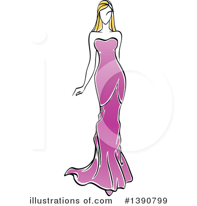 Royalty-Free (RF) Model Clipart Illustration by Vector Tradition SM - Stock Sample #1390799
