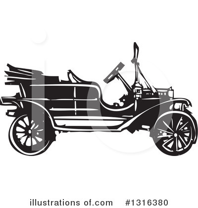 Royalty-Free (RF) Model T Clipart Illustration by xunantunich - Stock Sample #1316380