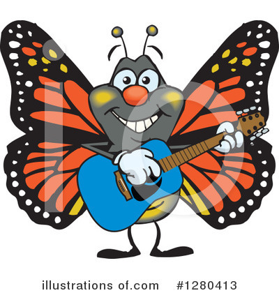 Butterfly Clipart #1280413 by Dennis Holmes Designs