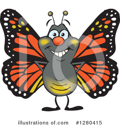 Royalty-Free (RF) Monarch Clipart Illustration by Dennis Holmes Designs - Stock Sample #1280415