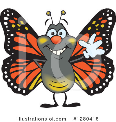 Butterfly Clipart #1280416 by Dennis Holmes Designs