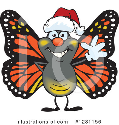 Royalty-Free (RF) Monarch Clipart Illustration by Dennis Holmes Designs - Stock Sample #1281156