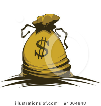 Money Bag Clipart #1064848 by Vector Tradition SM