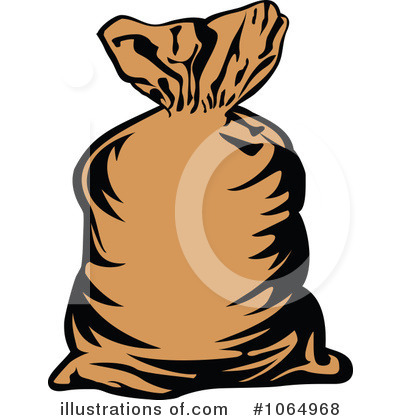 Royalty-Free (RF) Money Bag Clipart Illustration by Vector Tradition SM - Stock Sample #1064968