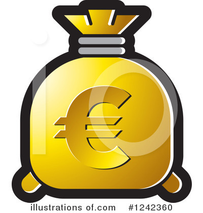 Royalty-Free (RF) Money Bag Clipart Illustration by Lal Perera - Stock Sample #1242360