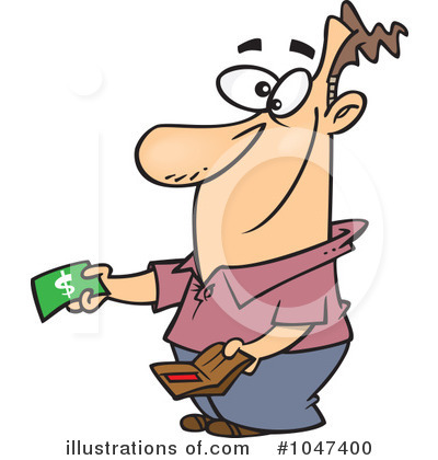 Royalty-Free (RF) Money Clipart Illustration by toonaday - Stock Sample #1047400