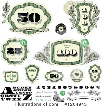 Royalty-Free (RF) Money Clipart Illustration by BestVector - Stock Sample #1204945