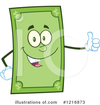 Royalty-Free (RF) Money Clipart Illustration by Hit Toon - Stock Sample #1216873