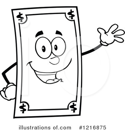 Royalty-Free (RF) Money Clipart Illustration by Hit Toon - Stock Sample #1216875