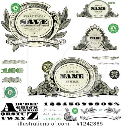 Royalty-Free (RF) Money Clipart Illustration by BestVector - Stock Sample #1242865