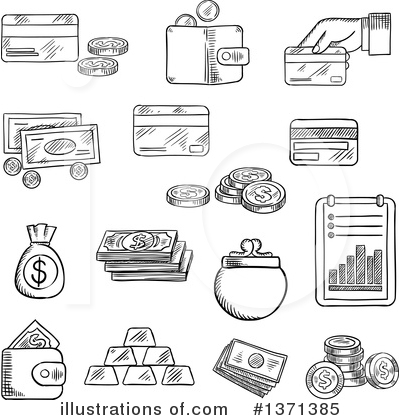Royalty-Free (RF) Money Clipart Illustration by Vector Tradition SM - Stock Sample #1371385