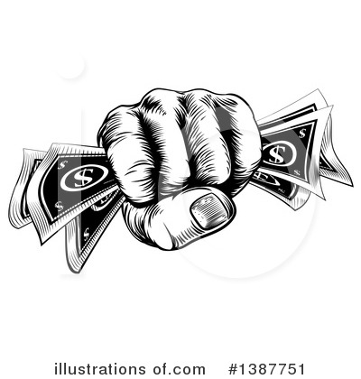 Royalty-Free (RF) Money Clipart Illustration by AtStockIllustration - Stock Sample #1387751