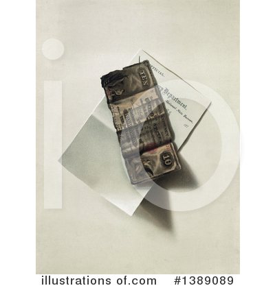 Royalty-Free (RF) Money Clipart Illustration by JVPD - Stock Sample #1389089