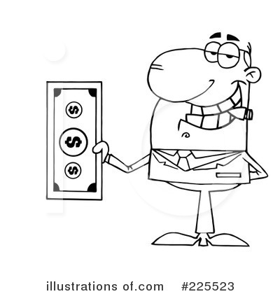 Royalty-Free (RF) Money Clipart Illustration by Hit Toon - Stock Sample #225523