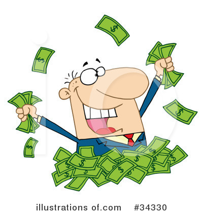 Royalty-Free (RF) Money Clipart Illustration by Hit Toon - Stock Sample #34330
