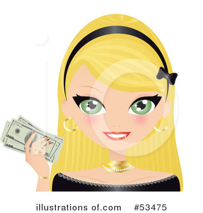 Royalty-Free (RF) Money Clipart Illustration by Melisende Vector - Stock Sample #53475