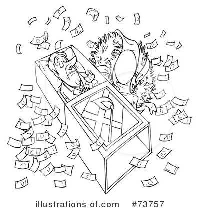 Royalty-Free (RF) Money Clipart Illustration by Alex Bannykh - Stock Sample #73757
