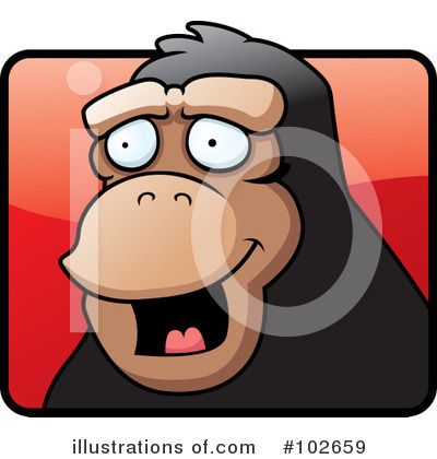 Ape Clipart #102659 by Cory Thoman